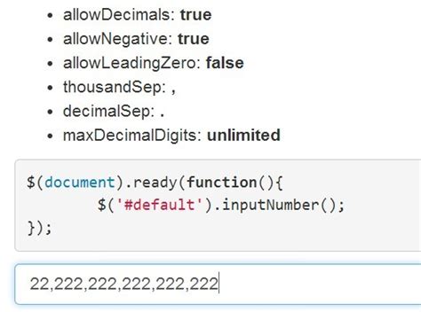 jQuery Plugin For Number Input Formatting .